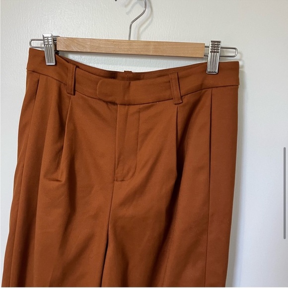 NWT Banana Republic x Harbison High Waist Pleated Safari Suit Pant Brown size 2 - Picture 7 of 16